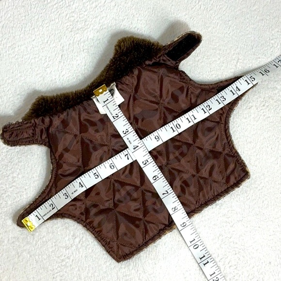 Leopard Print Dog Coat with Faux Fur Collar - Picture 8 of 8